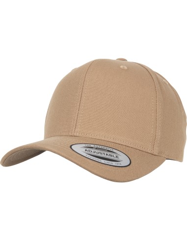 FLE-7708MS-Casquette incurvée à 6 panneaux avec languette en métal (7708MS)