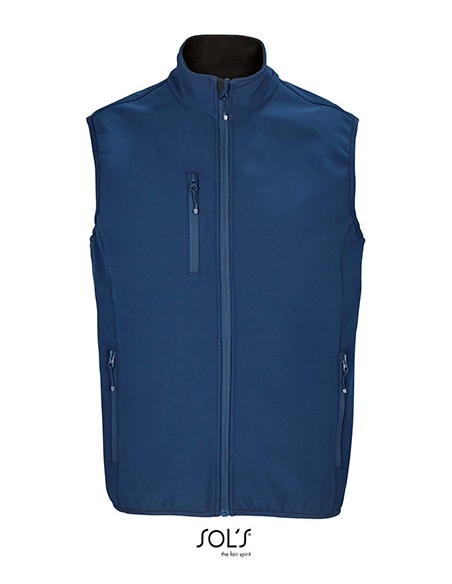 S-03825-Mens Falcon Zipped Softshell Bodywarmer