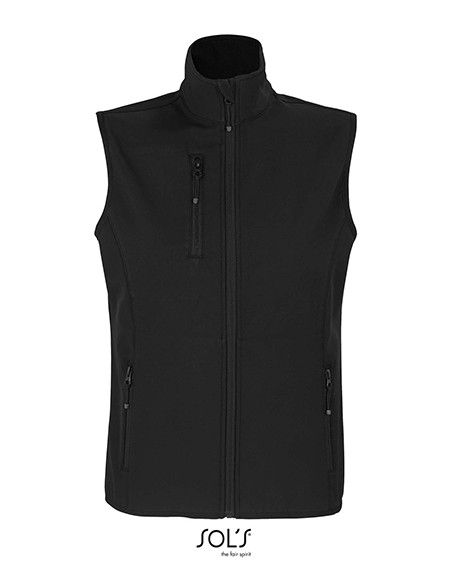 S-03826-Womens Falcon Zipped Softshell Bodywarmer