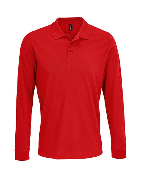 S-03983-Unisex Long Sleeve Polycotton Polo Shirt