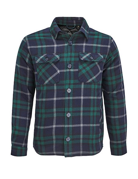 S-03989-Unisex Checkered Overshirt Noah