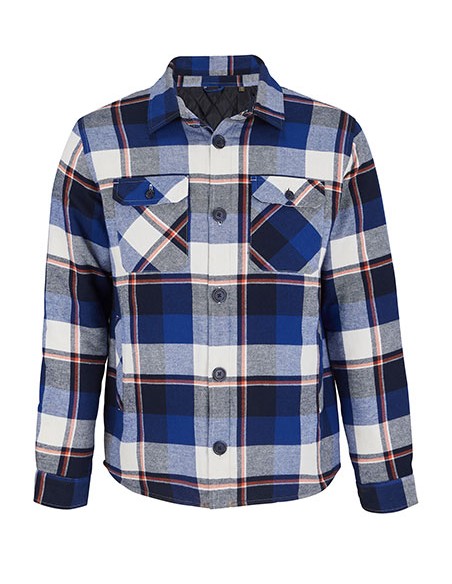 S-03989-Unisex Checkered Overshirt Noah