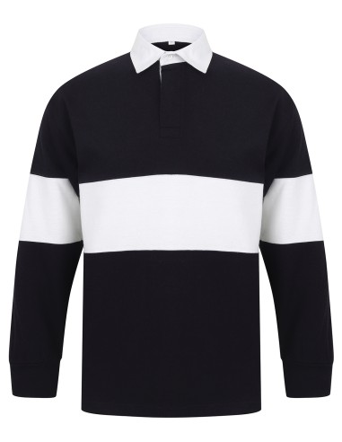 FRO-FR007-Maillot de rugby à bandes contrastées