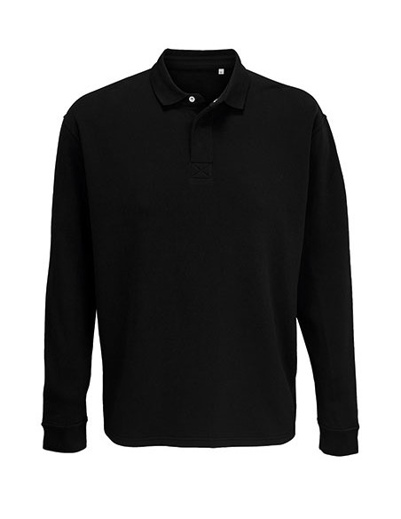 S-03990-Unisex Polo Collar Sweatshirt Heritage