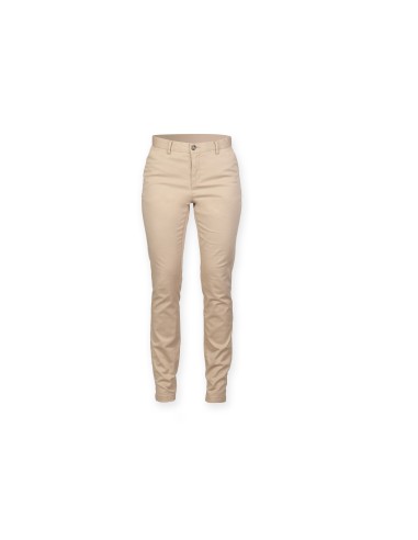 FRO-FR622-Pantalon chino stretch femme