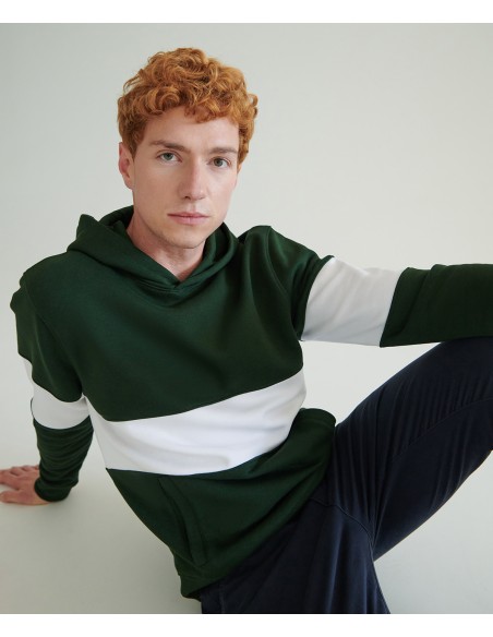 FRO-FR803-Sweat à capuche épais à panneaux