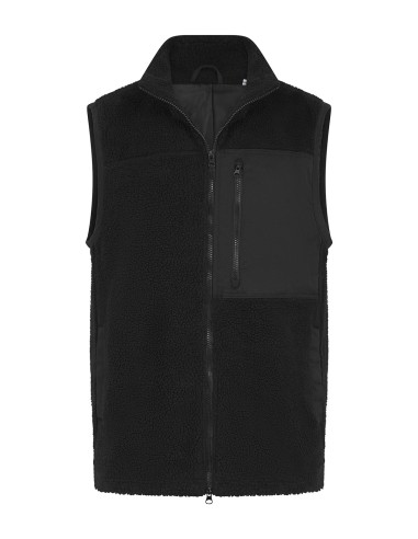FRO-FR855-Veste sans manches sherpa recyclée
