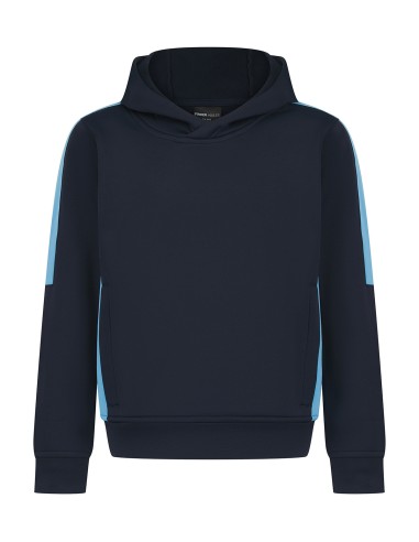 FIN-LV342-Sweat à capuche sportif contrasté enfant