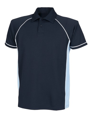FIN-LV370-Mens Piped Performance Polo