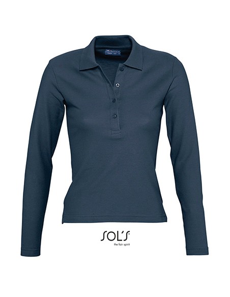 S-11317-Womens Long Sleeve Polo Podium