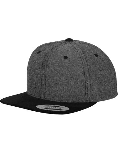 FLE-6089CH-Chambray-Suede Snapback