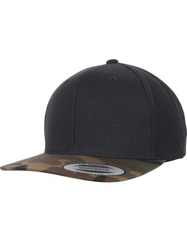FLE-6089TC-Classic Snapback 2-Tone Camo Cap