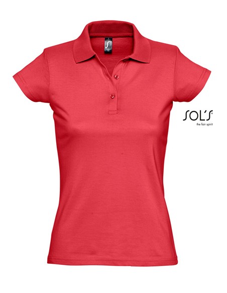 S-11376-Womens Jersey Polo Shirt Prescott