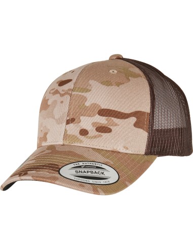 FLE-6606MC-Retro Trucker Multicam Cap