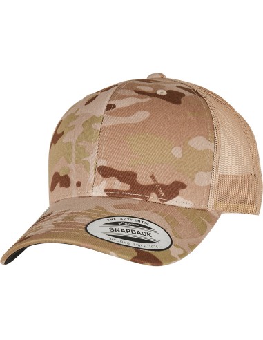 FLE-6606MC-Retro Trucker Multicam Cap