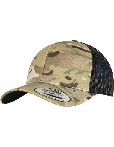 FLE-6606MC-Retro Trucker Multicam Cap