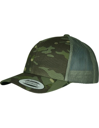 FLE-6606MC-Retro Trucker Multicam Cap