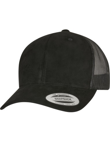 FLE-6606SU-Suede Leather Trucker Cap