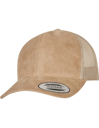 FLE-6606SU-Suede Leather Trucker Cap