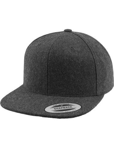 FLE-6689M-Melton Wool Snapback Cap