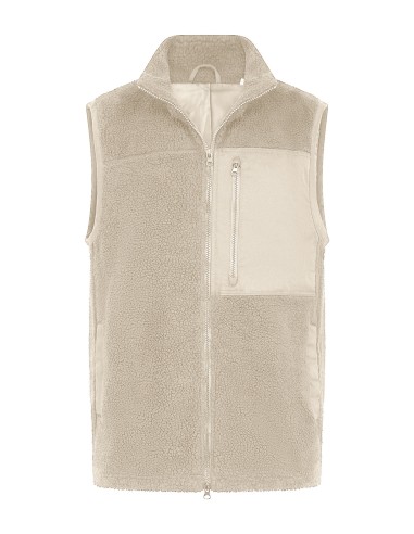 FRO-FR855-Veste sans manches sherpa recyclée