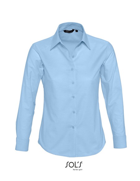 S-16020-Womens Oxford-Blouse Embassy Long Sleeve