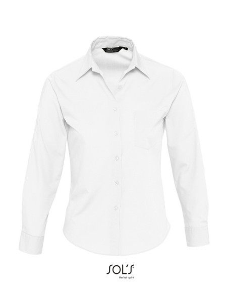 S-16060-Popeline-Blouse Executive Long Sleeve