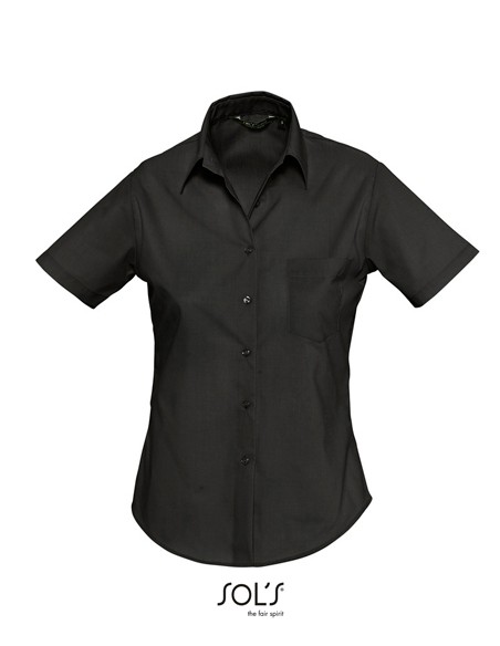 S-16070-Popeline-Blouse Escape Short Sleeve