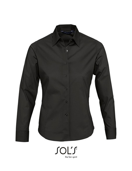 S-17015-Womens Long Sleeved Stretch Shirt Eden