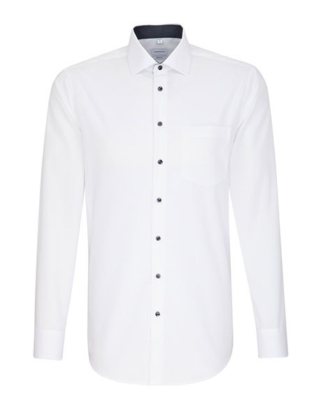 S-193690-Mens Shirt Poplin Regular Fit Long Sleeve