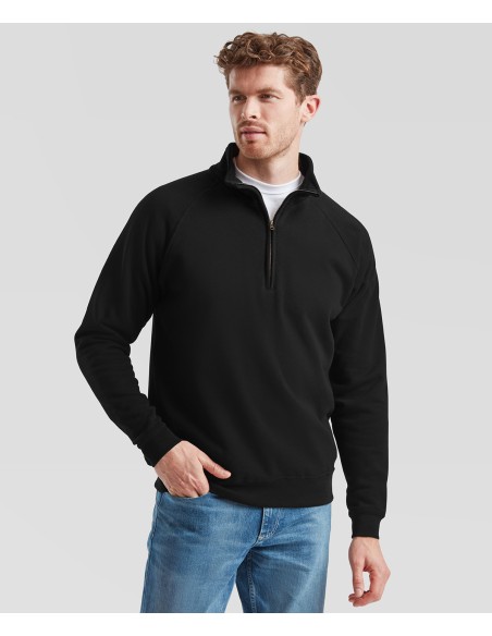 FRU-0621140-Classic Zip Neck Sweat