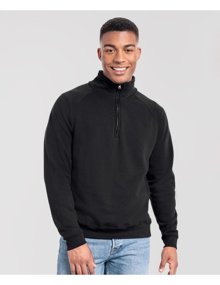 FRU-0622880-Iconic Premium Zip Neck Sweat