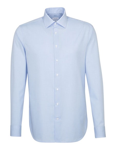 S-693640-693660-Mens Shirt Slim Fit Check/Stripes Long Sleeve