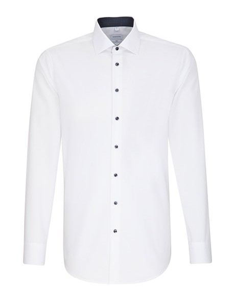 S-693690-Mens Shirt Poplin Slim Fit Long Sleeve