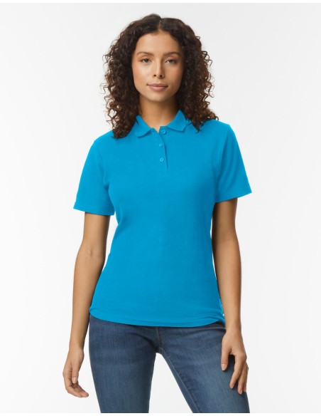 GIL-64800L-Softstyle® Womens Piqué Polo