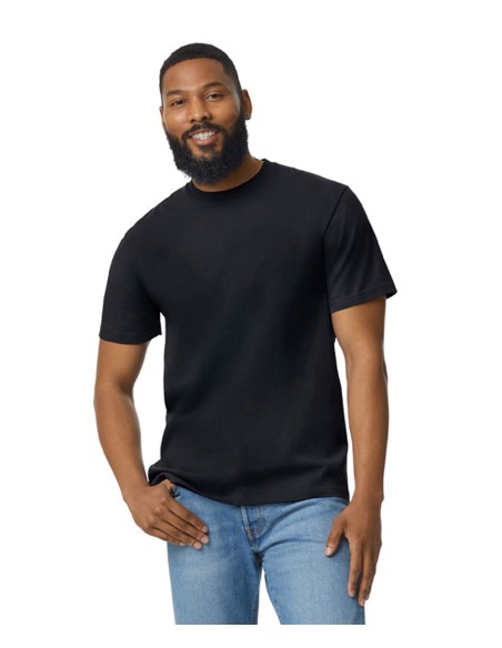 GIL-65ENLB0-Softstyle Midweight Adult No Label Enzyme Wash T-Shirt
