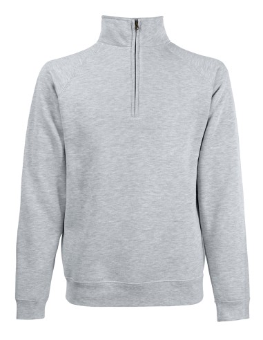 FRU-0620320-Premium Zip Neck Raglan Sweat
