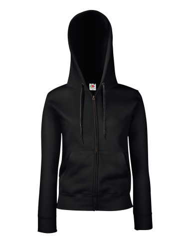 FRU-0621180-Ladies Premium Hooded Sweat Jacket