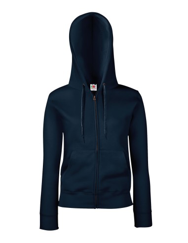 FRU-0621180-Ladies Premium Hooded Sweat Jacket