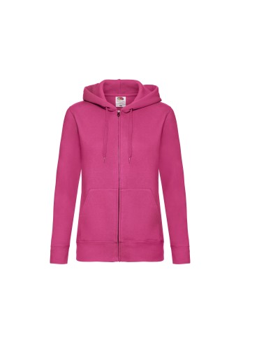 FRU-0621180-Ladies Premium Hooded Sweat Jacket