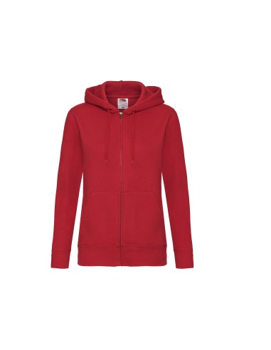 FRU-0621180-Ladies Premium Hooded Sweat Jacket