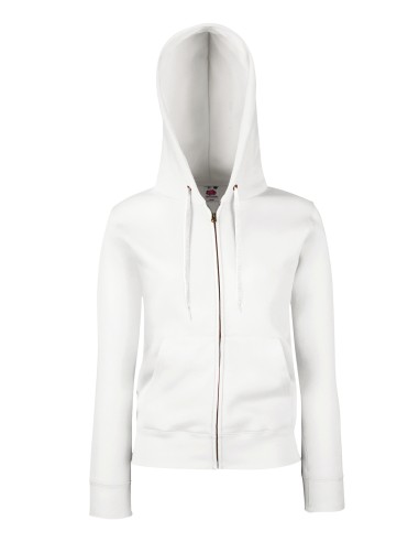 FRU-0621180-Ladies Premium Hooded Sweat Jacket
