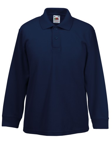 FRU-0632010-Kids Long Sleeve 65/35 Polo