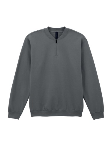 GIL-SF008-Softstyle® Midweight Adult Fleece 1/4 Zip Sweatshirt