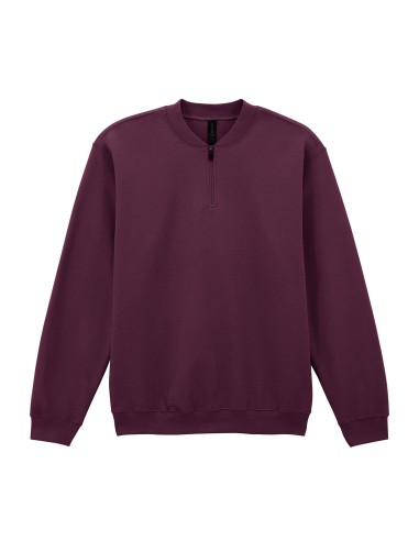 GIL-SF008-Softstyle® Midweight Adult Fleece 1/4 Zip Sweatshirt