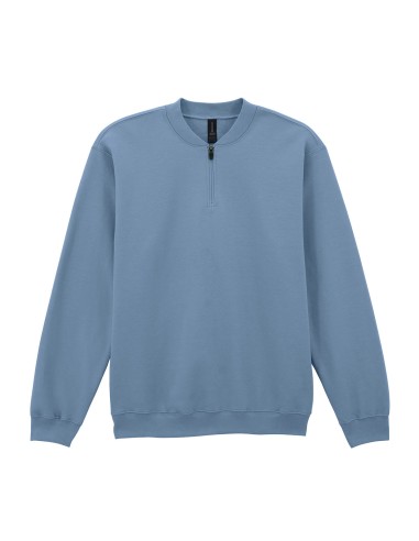 GIL-SF008-Softstyle® Midweight Adult Fleece 1/4 Zip Sweatshirt