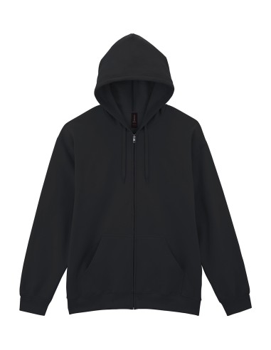 GIL-SF600-Softstyle® Midweight Fleece Adult Full Zip Hooded Sweatshirt