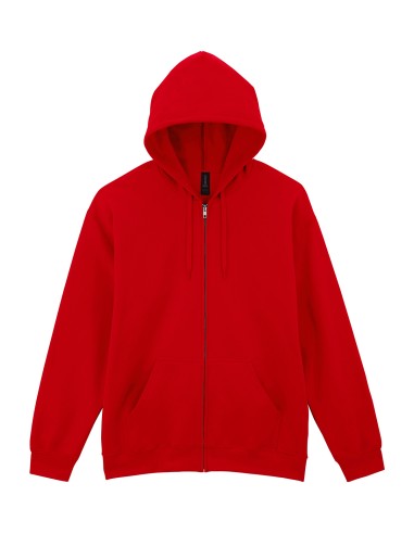 GIL-SF600-Softstyle® Midweight Fleece Adult Full Zip Hooded Sweatshirt