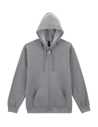 GIL-SF600-Softstyle® Midweight Fleece Adult Full Zip Hooded Sweatshirt
