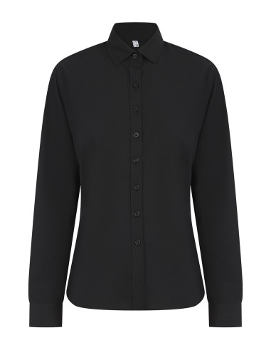 HEN-H583-Ladies Long Sleeved Cotton Feel Coolplus® Shirt